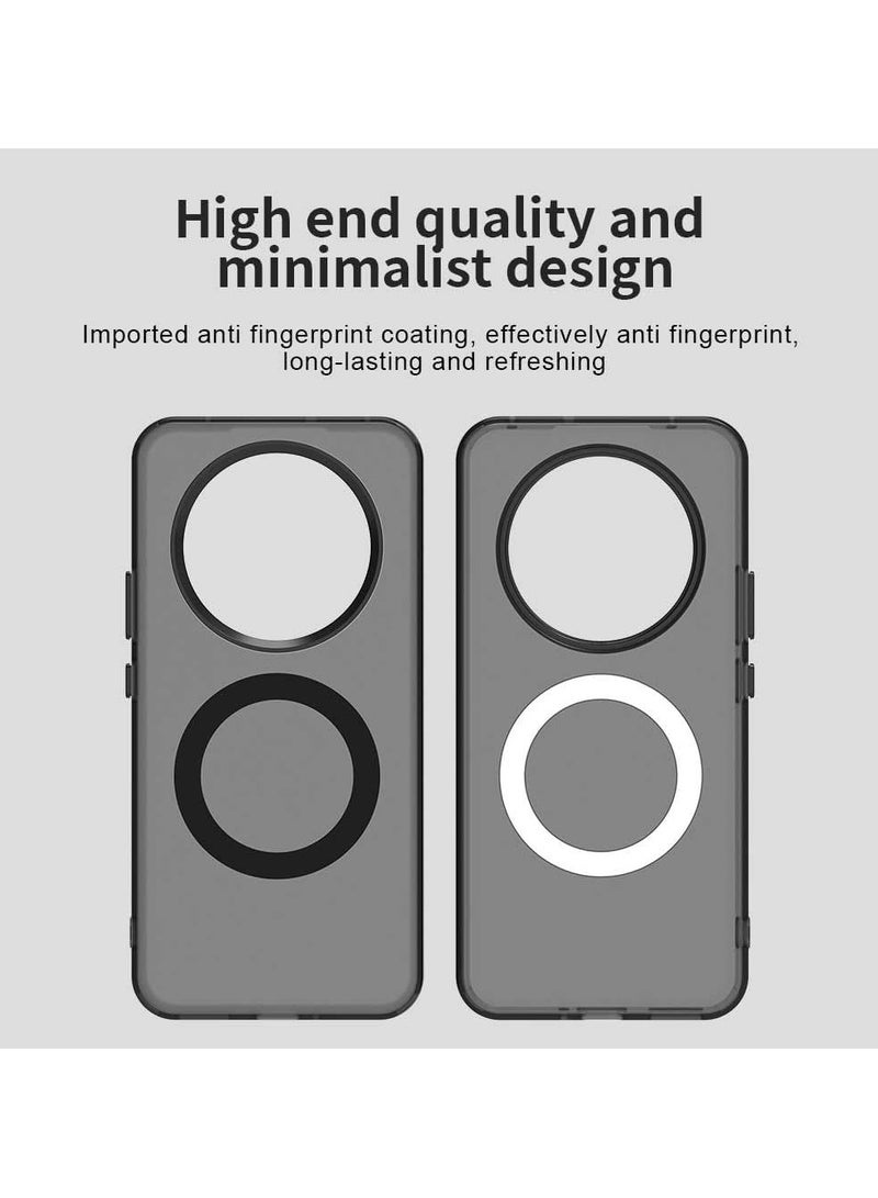 Magnetic Phone Case for Realme 14 Pro+/ Realme 14 Pro Plus 5G,Supports Wireless Charging, TPU Shockproof Phone Cover,Anti-Slip,No Yellowing