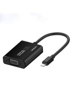 onten Onten Compatible with iPhone ipad to VGA Adapter iPhone Lighting to VGA Adapter 1080P Digital AV Adapter Connector Cord Compatible with iPhone Xs Max XR 8 7 6Plus to TV Projector Monitor Computer  - Image 1