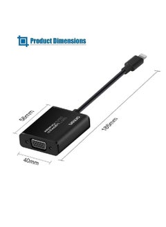 onten Onten Compatible with iPhone ipad to VGA Adapter iPhone Lighting to VGA Adapter 1080P Digital AV Adapter Connector Cord Compatible with iPhone Xs Max XR 8 7 6Plus to TV Projector Monitor Computer  - Image 5