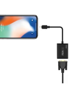 onten Onten Compatible with iPhone ipad to VGA Adapter iPhone Lighting to VGA Adapter 1080P Digital AV Adapter Connector Cord Compatible with iPhone Xs Max XR 8 7 6Plus to TV Projector Monitor Computer  - Image 3