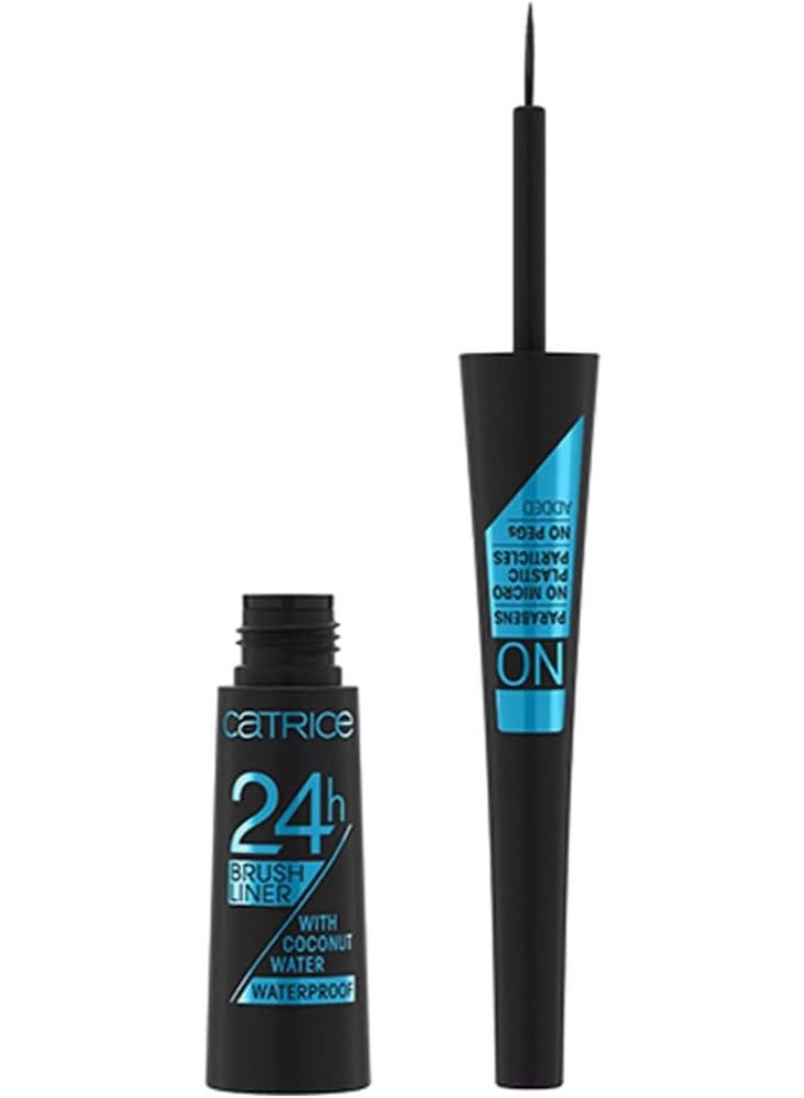 Catrice Catrice Cosmetics Waterproof 24H Liquid Eyeliner with Coconut Water Ultra Black 010 - parabens free, no added PEG, vegan - Image 1