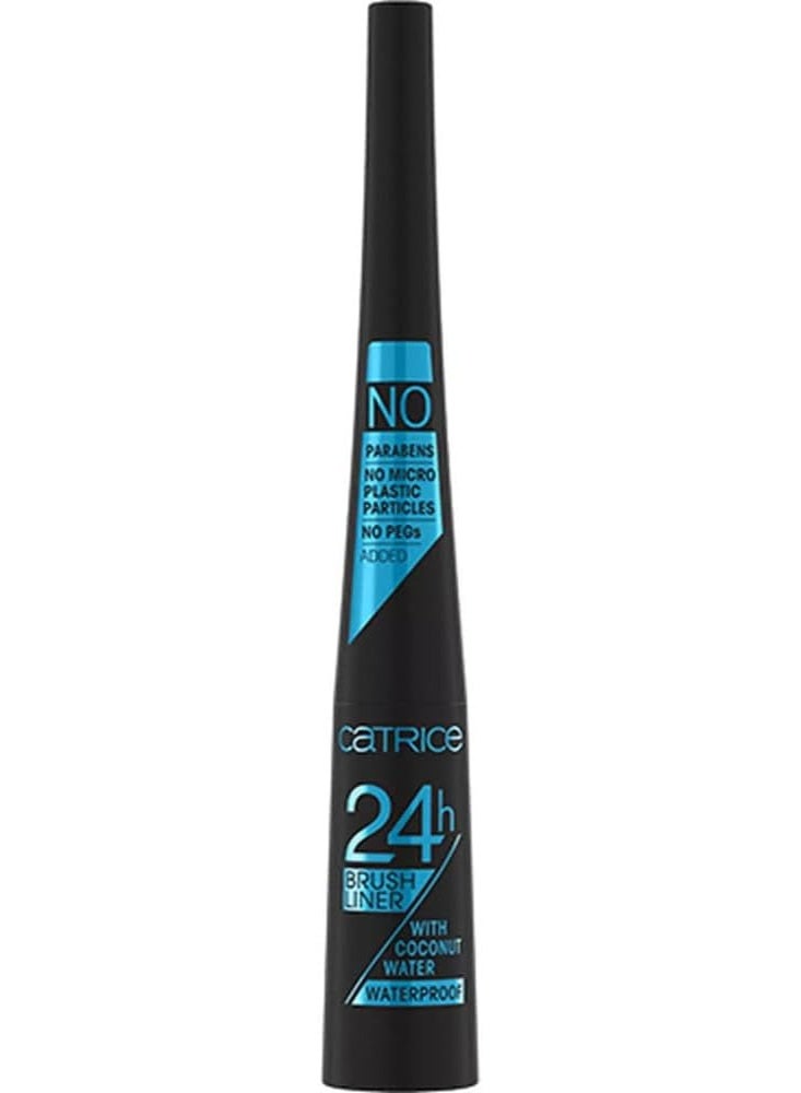Catrice Catrice Cosmetics Waterproof 24H Liquid Eyeliner with Coconut Water Ultra Black 010 - parabens free, no added PEG, vegan - Image 2