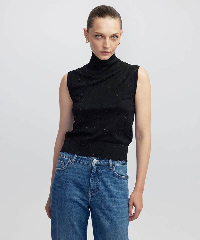 Ipekyol Rhinestone Knit Top - Image 2