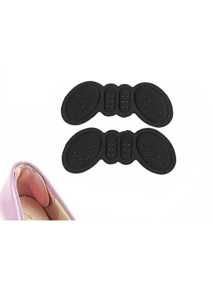 Silicone/Fabric Heel Grips Liner Cushions Inserts for Loose Shoes, Heel Pads Snugs for Shoe Too Big Men Women, Filler Improved Shoe Fit and Comfort, Prevent Heel Slip and Bliste (Black)… - Image 1
