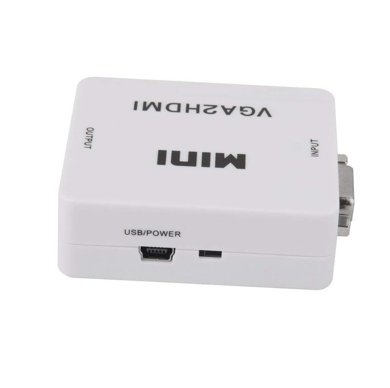 Hexabyte VGA to HDMI Converter Adapter (Multicolor) | Full HD 1080P VGA Male to HDMI Female with Audio & USB Power | Video Converter for Laptop, PC, Monitor, Projector, TV – Plug & Play - Image 3