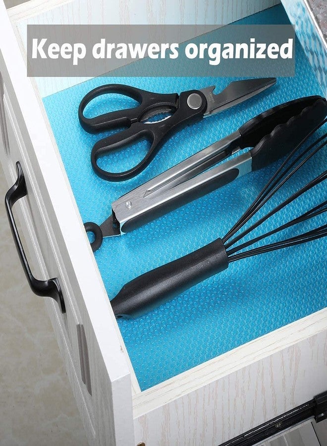 Fancyku Waterproof Anti-Slip and Anti-Skid Non-Adhesive Plastic Wardrobe Cupboard Shelf Liner Roll Fridge Mats Cabinet Mat for Kitchen Home Desks Dining Table Runner (45 X 125 cm, Random Colour) - Image 5