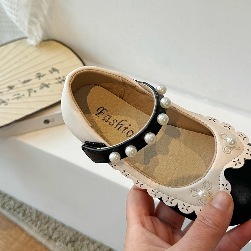 Girls'' Shoes, Kidsren''s Princess Shoes, 2026 New Baby Spring and Summer Girls'' British Black Soft-Soled Shoes - Image 4