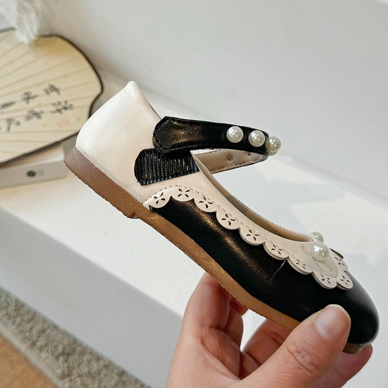 Girls'' Shoes, Kidsren''s Princess Shoes, 2026 New Baby Spring and Summer Girls'' British Black Soft-Soled Shoes - Image 3