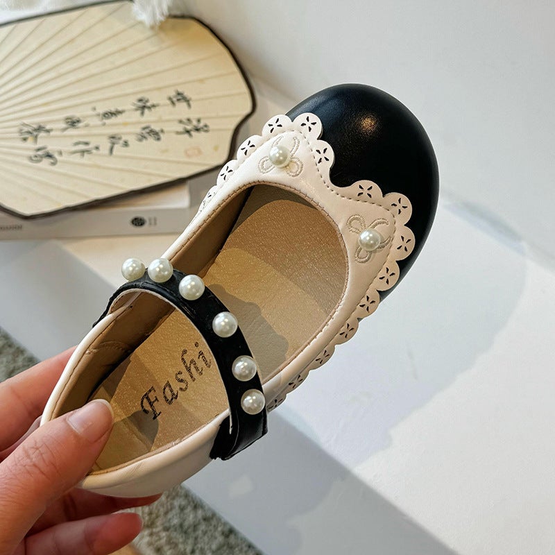 Girls'' Shoes, Kidsren''s Princess Shoes, 2026 New Baby Spring and Summer Girls'' British Black Soft-Soled Shoes - Image 5