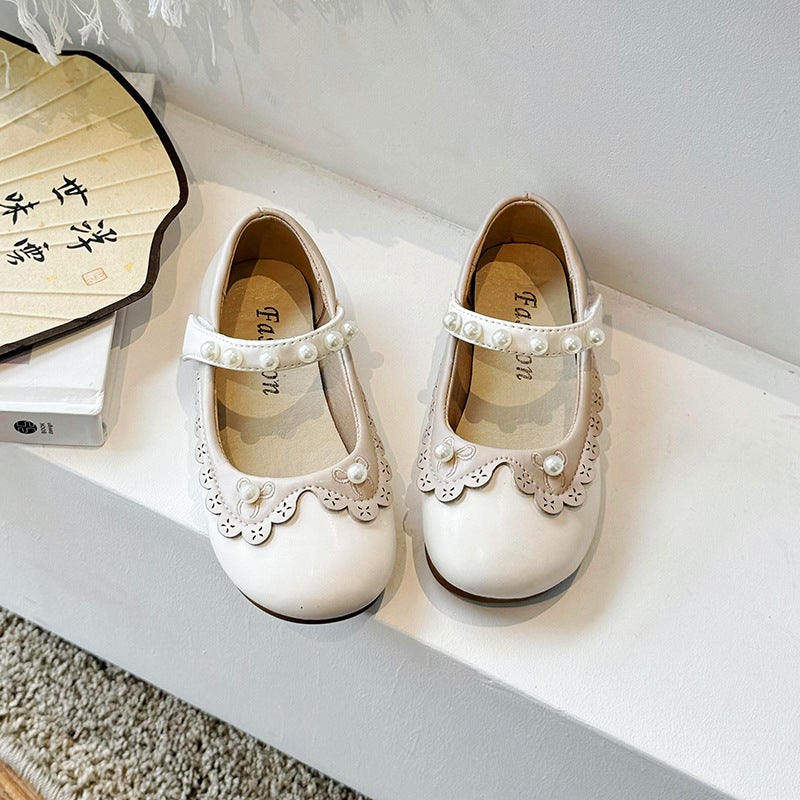 Girls'' Shoes, Kidsren''s Princess Shoes, 2026 New Baby Spring and Summer Girls'' British Black Soft-Soled Shoes - Image 1