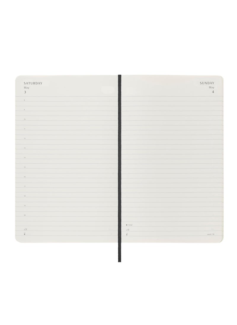 MOLESKINE - Classic 12-Month 2025 Daily Planner Diary Large 13x21Cm Size Soft Cover Black - Image 1