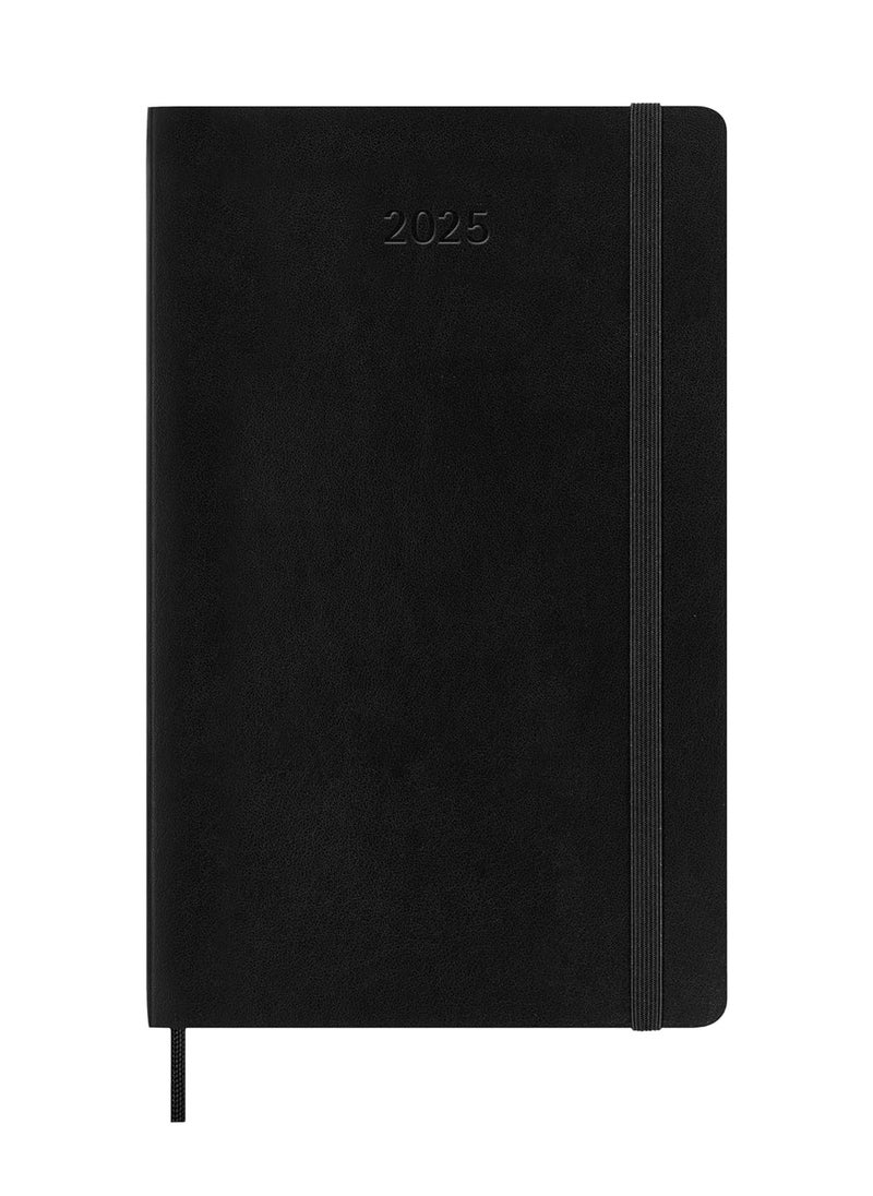 MOLESKINE - Classic 12-Month 2025 Daily Planner Diary Large 13x21Cm Size Soft Cover Black - Image 1