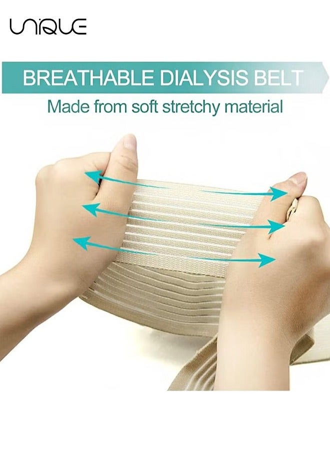 Unique Elastic Abdominal Belt, Soft Breathable Therapy Assist Belt, Adjustable Abdominal Catheter Holder Accessory, Safety Transfer Device Tip Feeding Tube Supplies (beige size M)  - Image 3