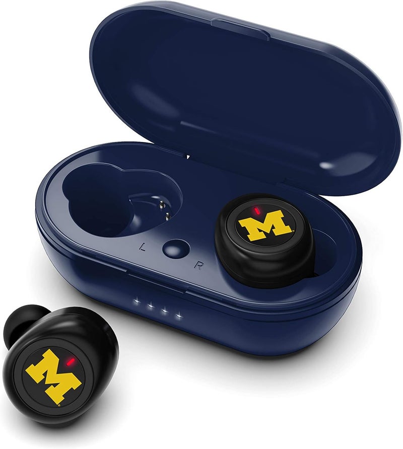 SOAR NCAA Michigan Wolverines True Wireless Earbuds, Team Color - Image 1