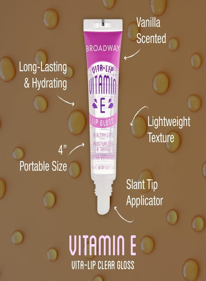 Ruby Kisses 6 pcs Broadway Vita-Lip Gloss High Shine Long Lasting 2 Honey + 2 SHEA BUTTER + 2 Vitamin E Oil by RubyKisses Cosmetics - Image 2