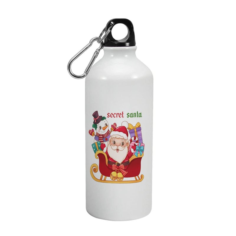 Happu Happu Aluminium Sipper Bottle Christmas Gifts Secret Santa Gifts Santa Sledge Gifts for WifeHusband Gift for Dad Brother Christmas Gifts for Friends Family 8514AB600  - Image 1