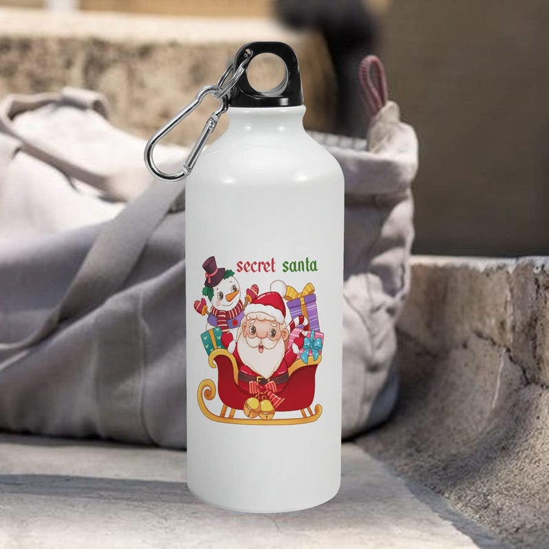 Happu Happu Aluminium Sipper Bottle Christmas Gifts Secret Santa Gifts Santa Sledge Gifts for WifeHusband Gift for Dad Brother Christmas Gifts for Friends Family 8514AB600  - Image 3