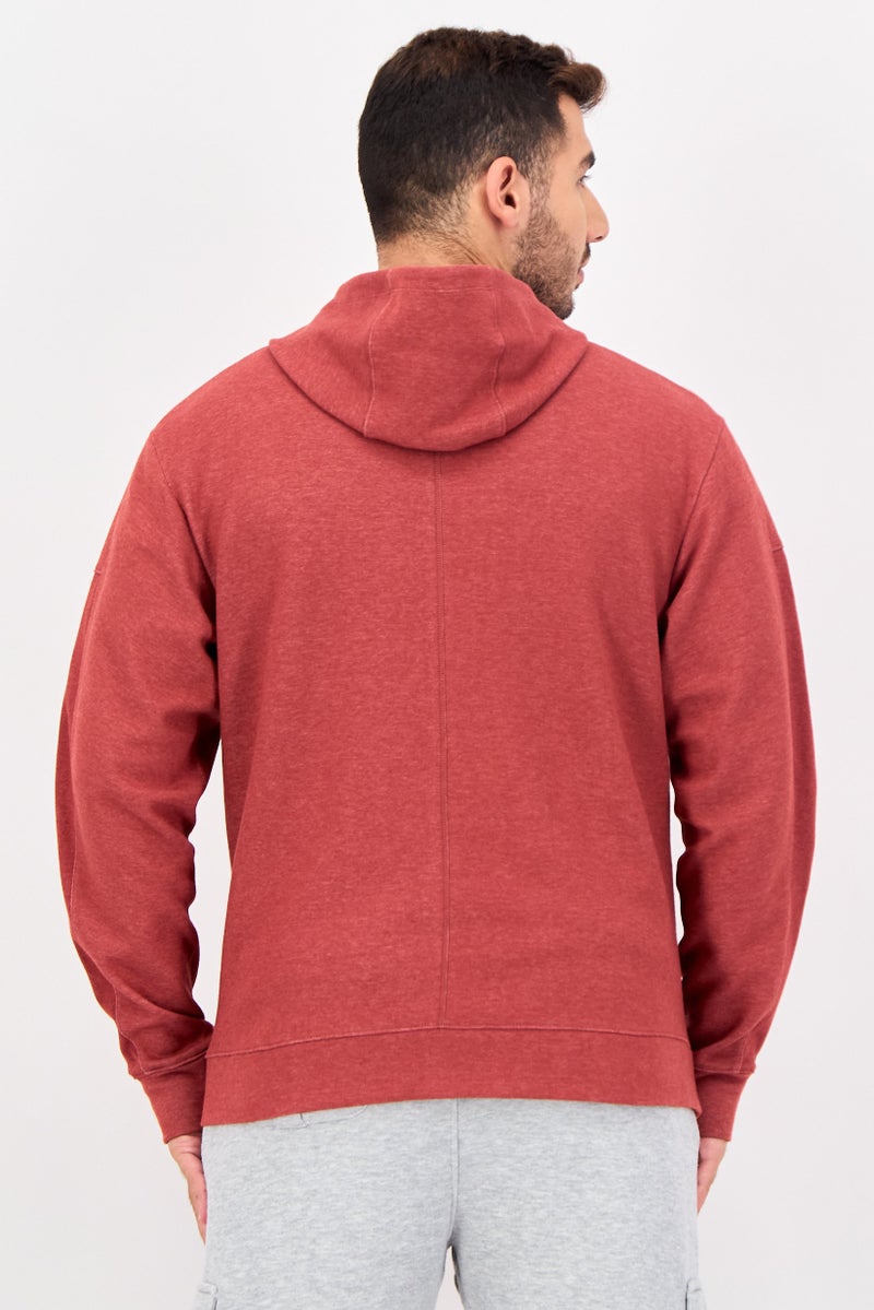 Nike جاكيت تدريب بأكمام طويلة للرجال، لون أحمر غامق - Image 4