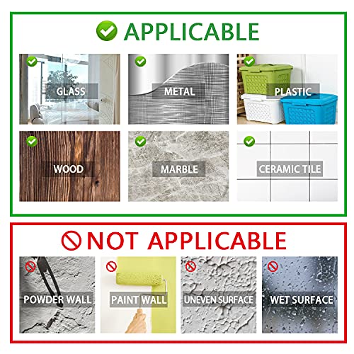 VAEHOLD 6 Pack Adhesive Wall Hooks, Heavy Duty Sticky Holder Aluminum Towel Hooks for Hanging Coat, Hat, Key, Clothes, Closet Hook Wall Mount for Kitchen, Bathroom, Office (Black) - Image 5