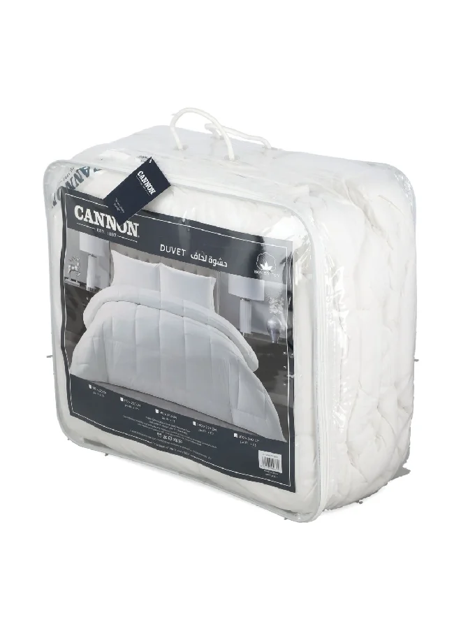 Cannon 100% Cotton Lightweight Solid Duvet White 260 x 240 cm CN DUV260X240