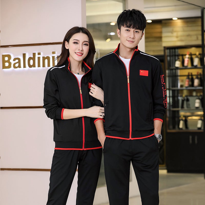 Sports Suit Parent-Child Male And Female Sports Suit Swimming Coach Long Sleeve Coat Student School Uniform Group Uniform Printing - Image 5