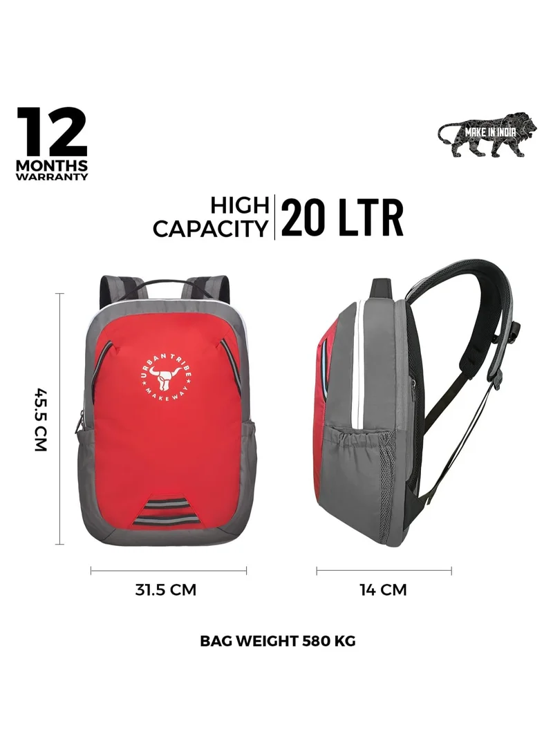 إربان ترايب URBAN TRIBE Amigo Lite Laptop Backpack, Red, L, Casual