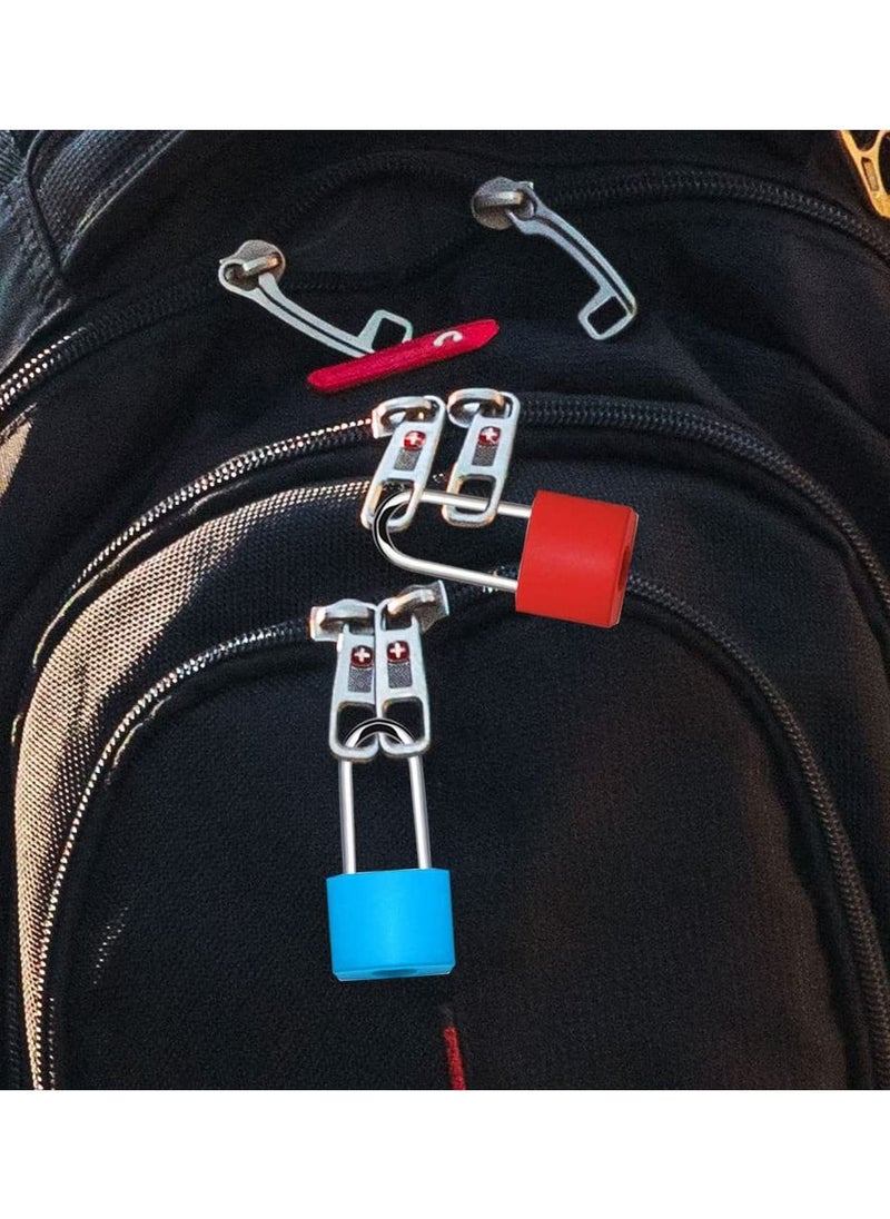 SYOSI - 6Pcs Long Handle Suitcase Locks with Keys, Padlocks with Keys Small Padlocks Luggage Locks Coloured Metal Padlocks for Travel School Gym - Image 1