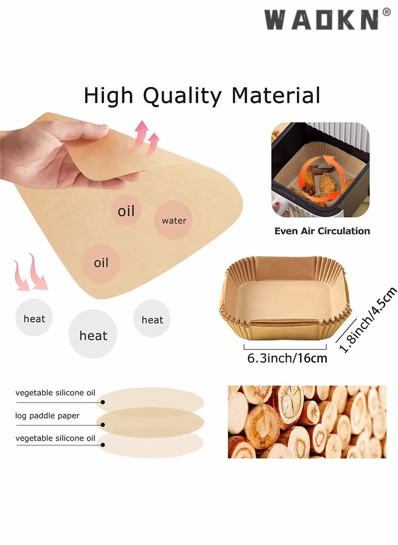 100Pcs Air Fryer Disposable Paper Liner Air Fryer Liners Square Baking Paper for Air Fryer Water-proof Parchment Paper for Baking Roasting Microwave 6.3 inch/16cm Square Food Grade Parchment Paper - pzsku/ZA682406D07C33351AF48Z/45/_/1712042214/6ac64770-ec53-46cd-bf53-f96c106c59f1