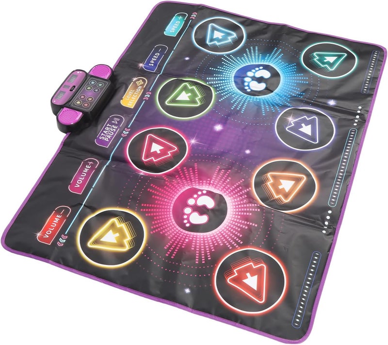 RiToEasysports Interactive Dance Mat for Kids, 2 Player Electronic Dance Pad with Music & Game Modes for Siblings or Friends - Image 2