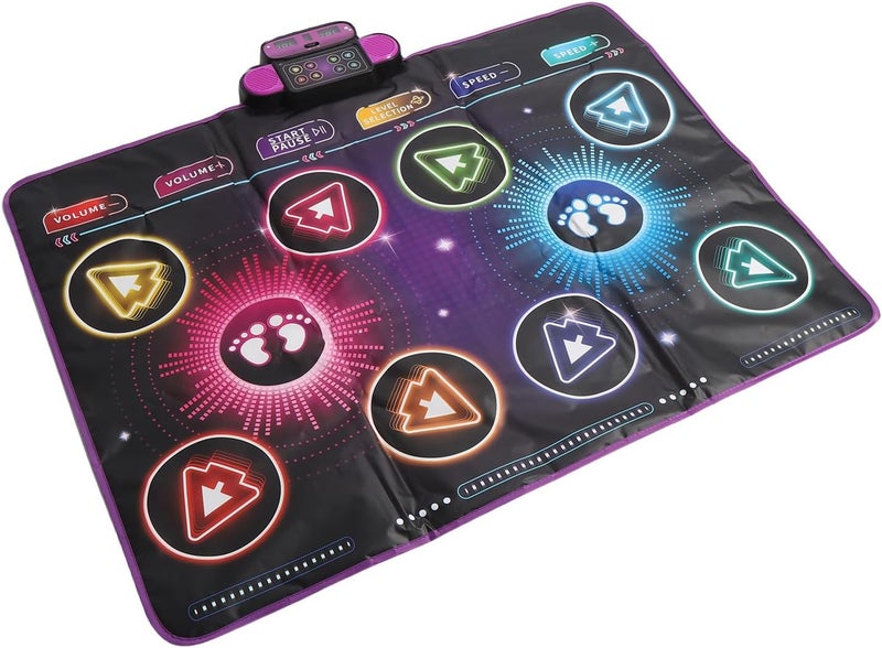 RiToEasysports Interactive Dance Mat for Kids, 2 Player Electronic Dance Pad with Music & Game Modes for Siblings or Friends - Image 3