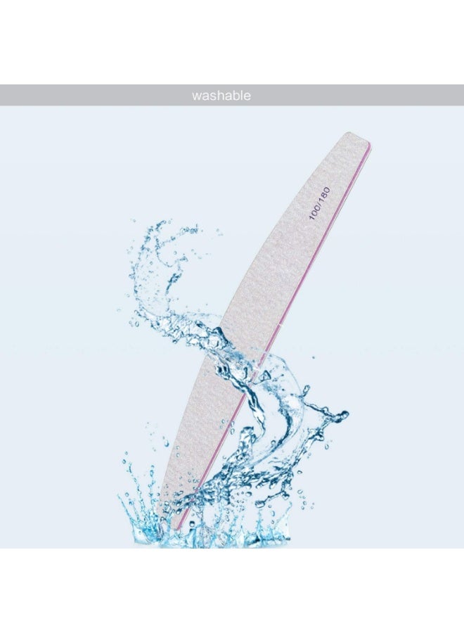 Manvik Professional Nail Filer 10 PCS Set | Double Sided Emery Board (100/180 Grit) Nail Styling Tools for Home and Salon Use - Image 3