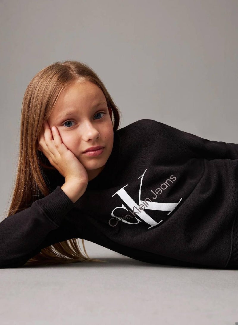 كالفن كلاين جينز سويت شيرت للجنسين مزين بشعار كلفن كلاين - Image 3