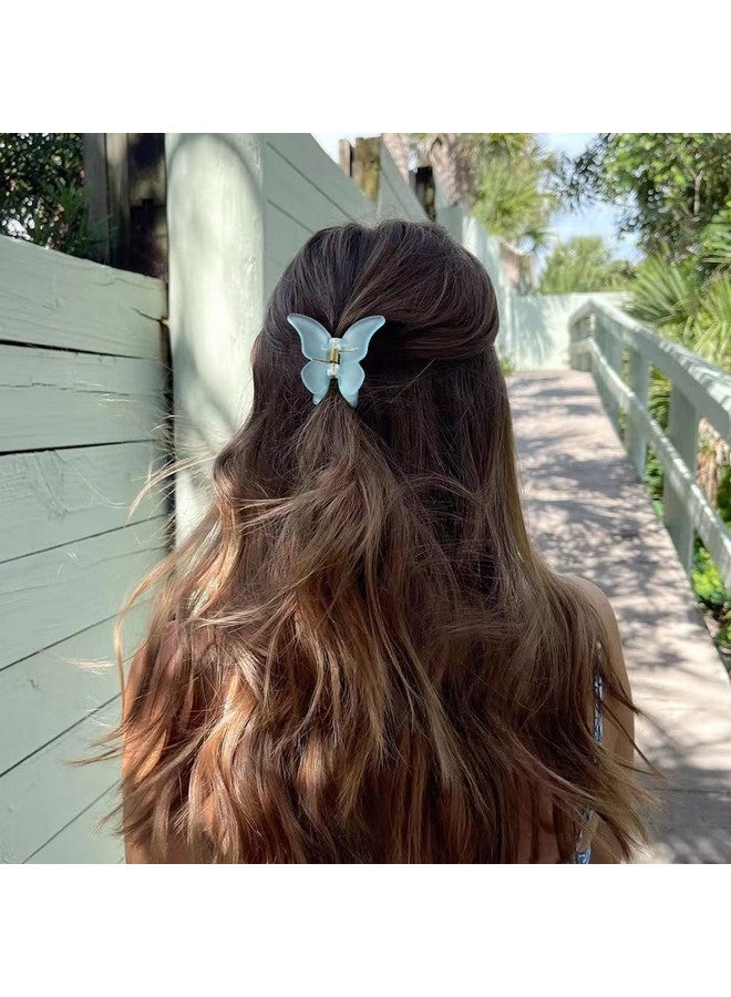 Canitor Small Butterfly Hair Clips Claw Clips 1.9" Mini Clips for Girls (Style-04) - Image 2