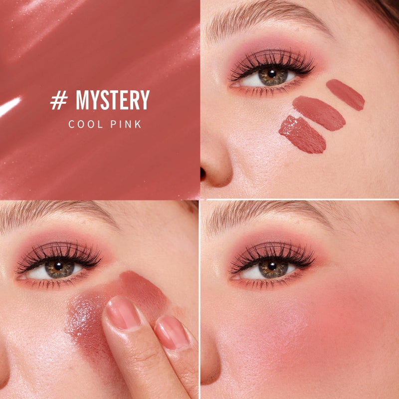 KIMUSE Liquid Blush, Long-Wearing Pigmented Soft Cream Face Blush, Waterproof, Smudge Proof, Dewy Finish - Image 4