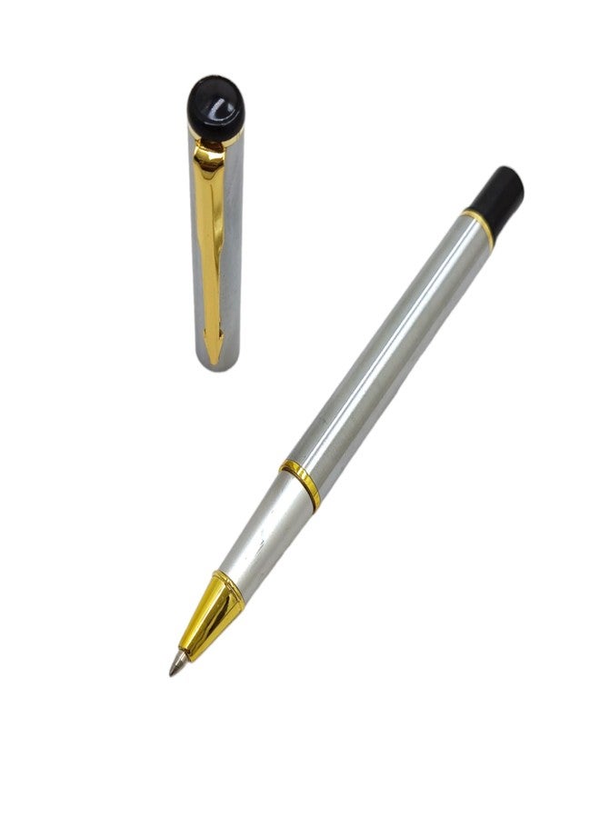 auteur Executive Sliver Finish Roller Ball Pen Metal Body With Golden Arrow Clip Stunning Luxury Best Gift Pen For Men & Women Professional Executive Office, Nice Pens .(Blue Ink) - Image 5