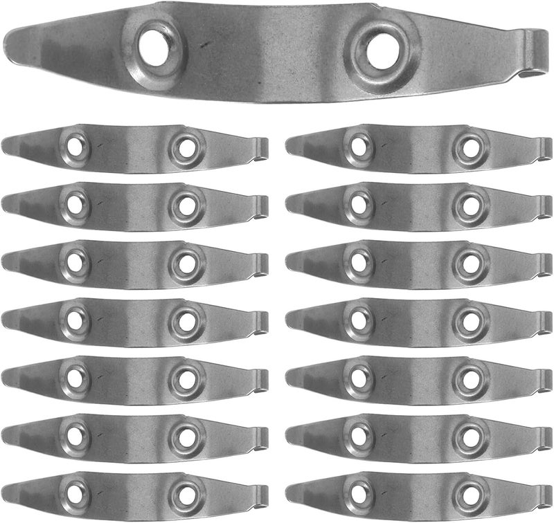 Operitacx 20 Sets Sewing Machine Shuttle Race Cover and Screws Replacement Parts for Vintage Foot Pedal Models, Metal Accessories for Home Sewing Machine Maintenance and DIY Craft Projects - Image 1