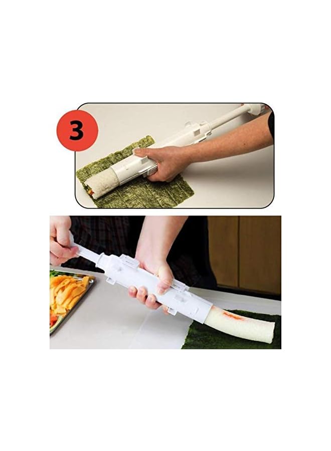 S-TOP Roller Sushi maker Roll Mold Making Kit Sushi Bazooka Rice Meat Vegetables DIY Making Kitchen Tools Gadgets Accessories - Image 2