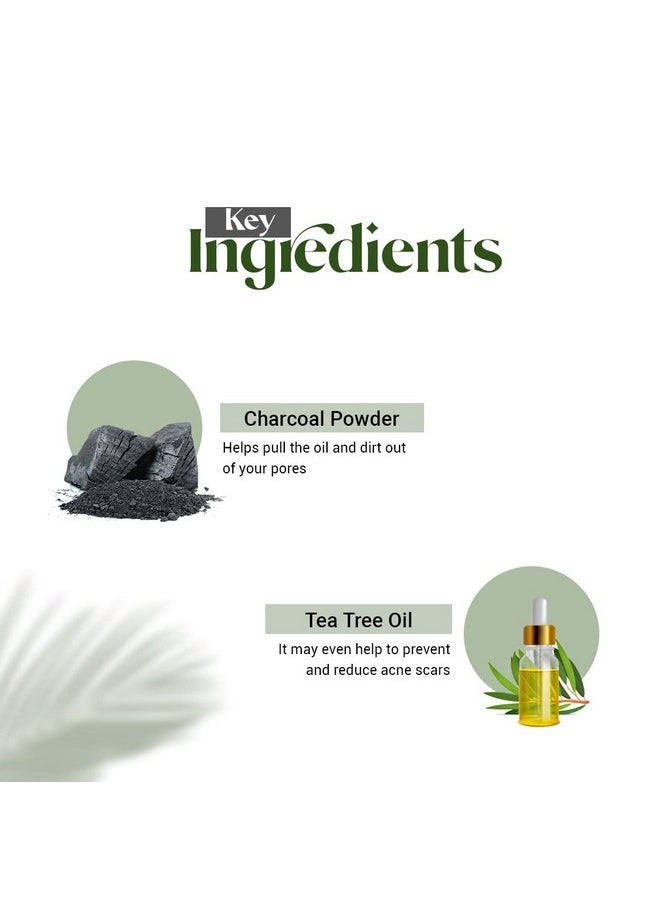 Vedic Line Charcoal Disinfecting Face Wash Reduce Acne & Deeply Seated Impurities With Tea Tree Leaf Oil, Charcoal Powder For Clear Skin 500Ml  - Image 3