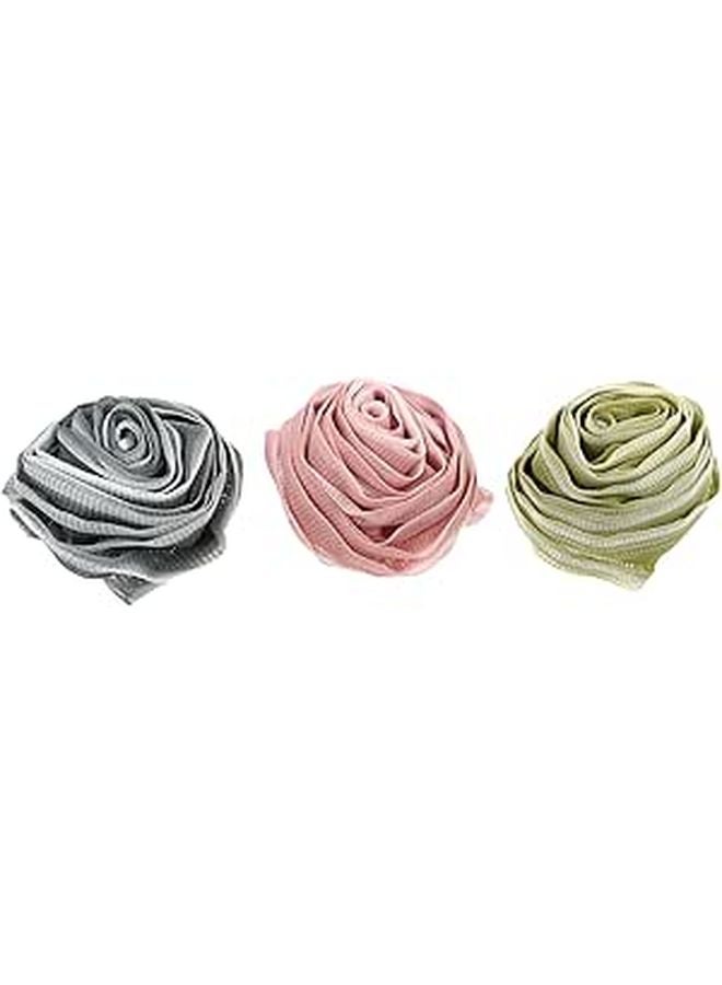 Large Mesh Bath Ball Exfoliating Scrubber Body Cleansing Bubble Foam 3 Pack Random Color - Image 1