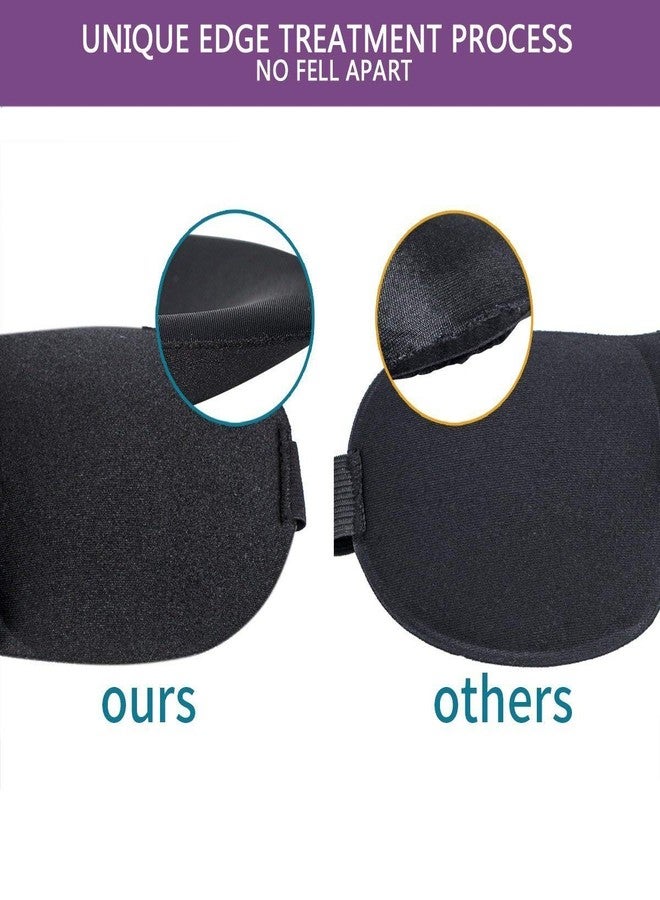 B-LADY Fabric Updated 3D Sleep Mask,Blackout Eye Cover Eye Mask Eyeshade,Comfortable & Soft Blinder,Adjustable Strap For Sleeping,Travel,Shift Work,Naps,Night Blindfold For Men And Women(Black) - Image 5