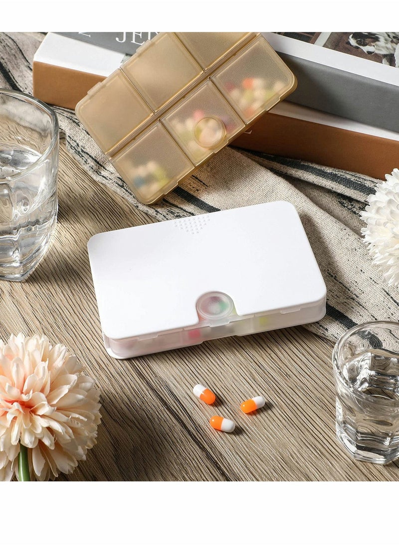 Pill Organizer, 6 Compartments Travel Case Drawer Type Medicine Box, Portable Box for Travel 3 Colors (3pcs) - Image 5