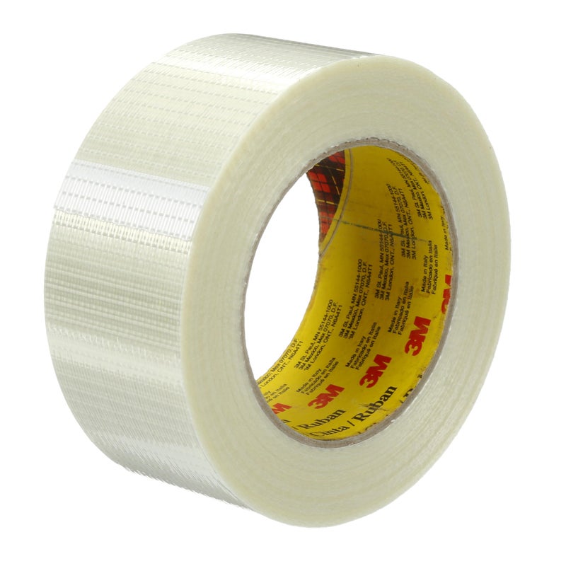 Scotch  Scotch Bi-Directional Filament Tape 8959 Transparent, 50 mm x 50 m (Pack of 1)  - Image 1