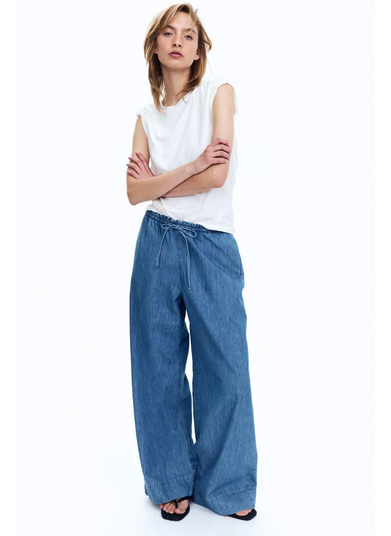 H&M Denim pull-on trousers