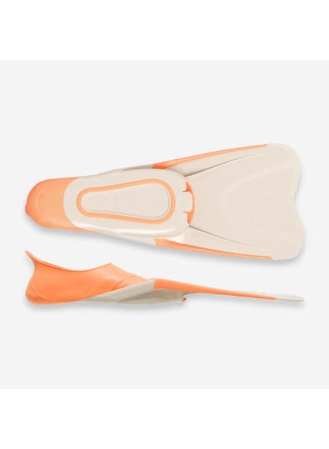 Subea Kids diving fins - FF 100 Soft apricot beige - Image 3