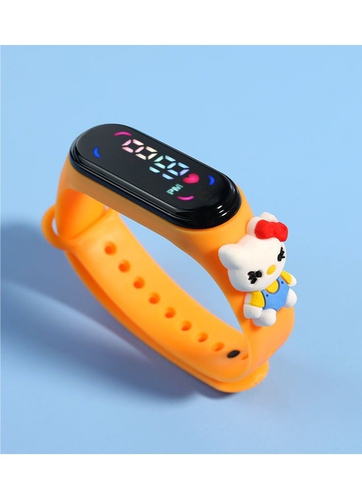 كيلا 6 قطع من الساعات الرقمية الملونة المقاومة للماء المصنوعة من السيليكون للأطفال - Image 4