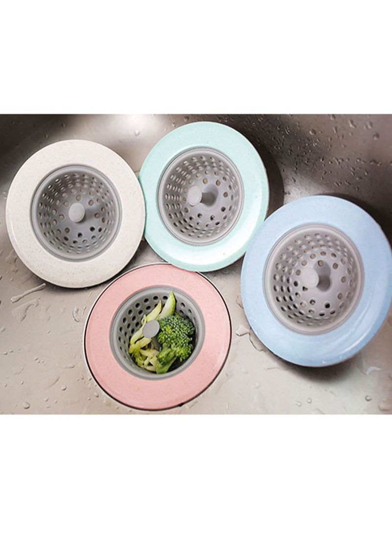 Sink Sewer Anti-Clogging Filter Green/Silver 11.5x11.5cm  - Image 3