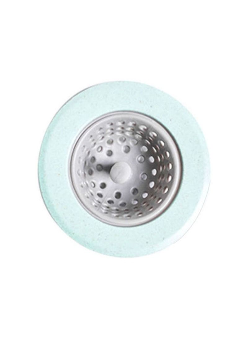 Sink Sewer Anti-Clogging Filter Green/Silver 11.5x11.5cm  - Image 1