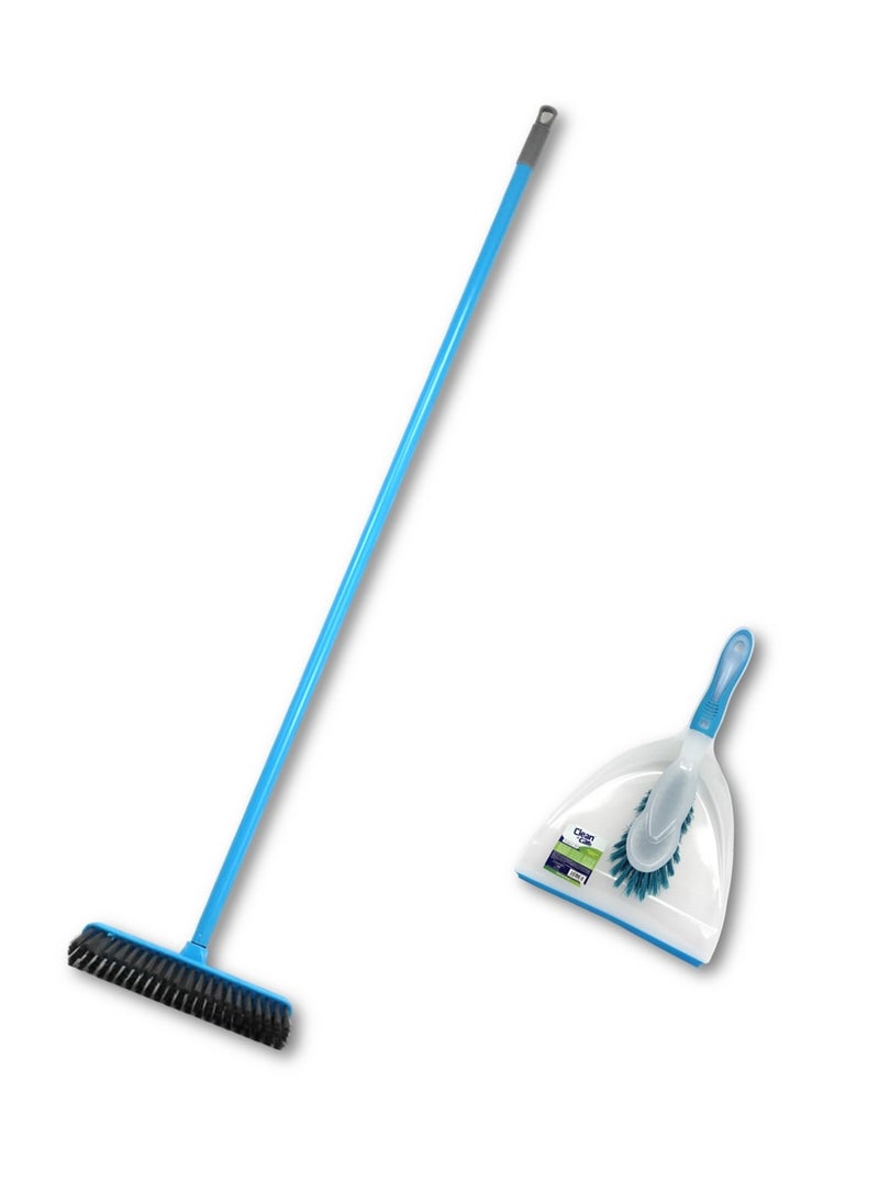 Clean and Care Indoor Broom and Dustpan with Brush for Cleaning Home Kitchen Strong Handle Stiff Bristles Multipurpose use Office clean Assorted Color - pzsku/ZA682DA55FC5178F173BBZ/45/_/1717830355/7222bd82-2a2a-4509-8731-c146292800c6