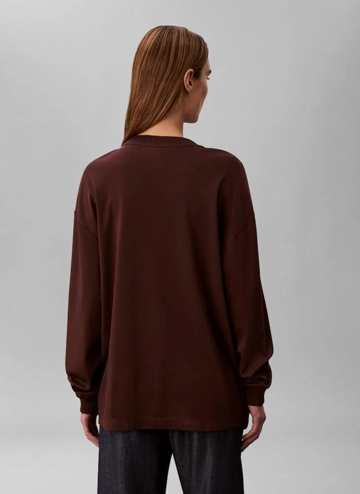 Calvin Klein Jeans Graphic Oversized Pullover Sweatshirt