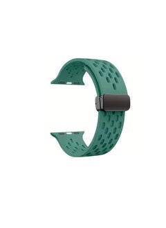 Generic Magnetic Bands for Apple Watch Ultra/Ultra 2 Band 49mm 45mm 44mm 42mm Soft Sport Silicone Strap for iwatch Series 9/8/7/6/5/4/3/2/1/SE2/SE 